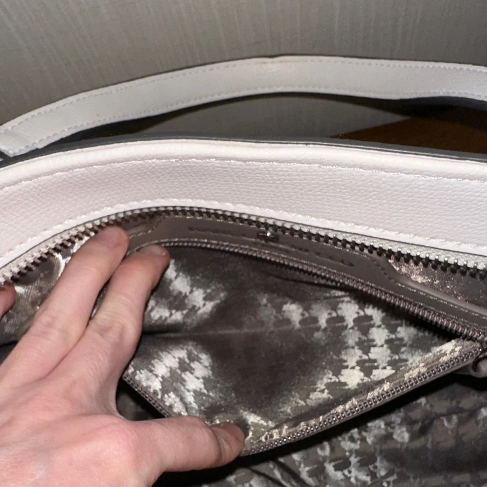 Karl Lagerfeld White Satchel Bag - Picture 8 of 15